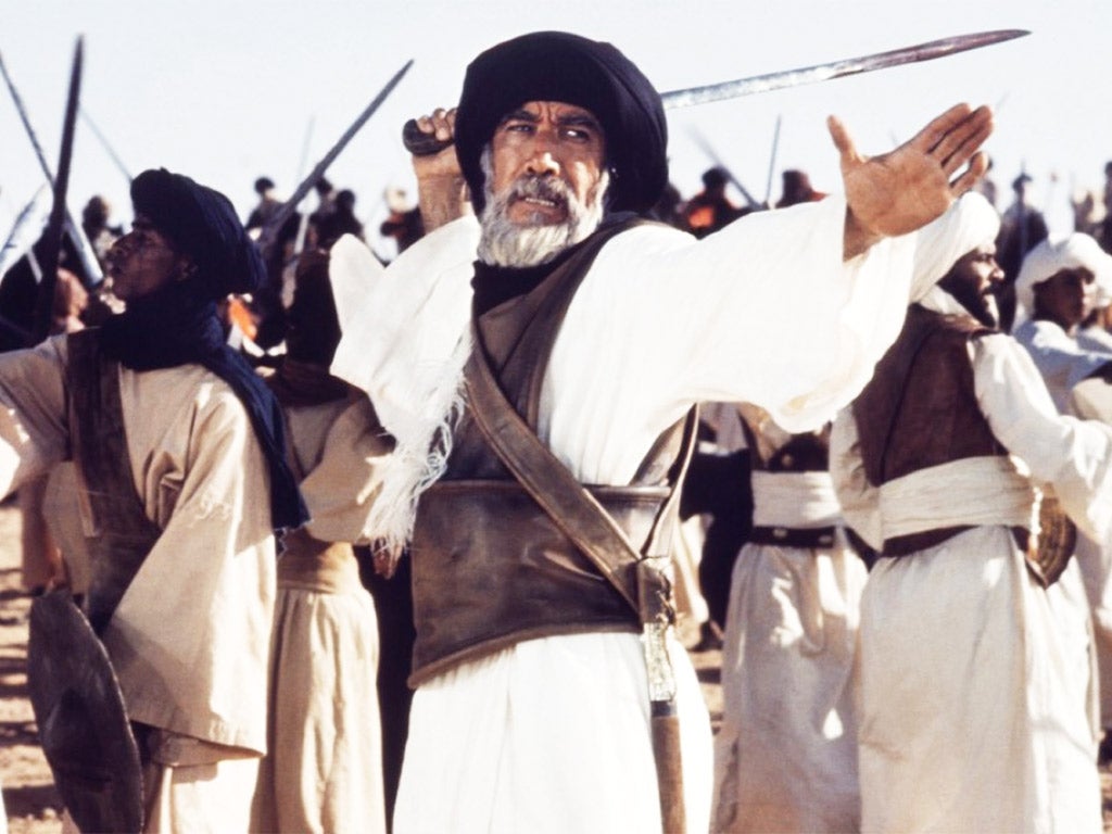 Anthony Quinn in 'The Message'. The film won an Oscar nomination in 1978