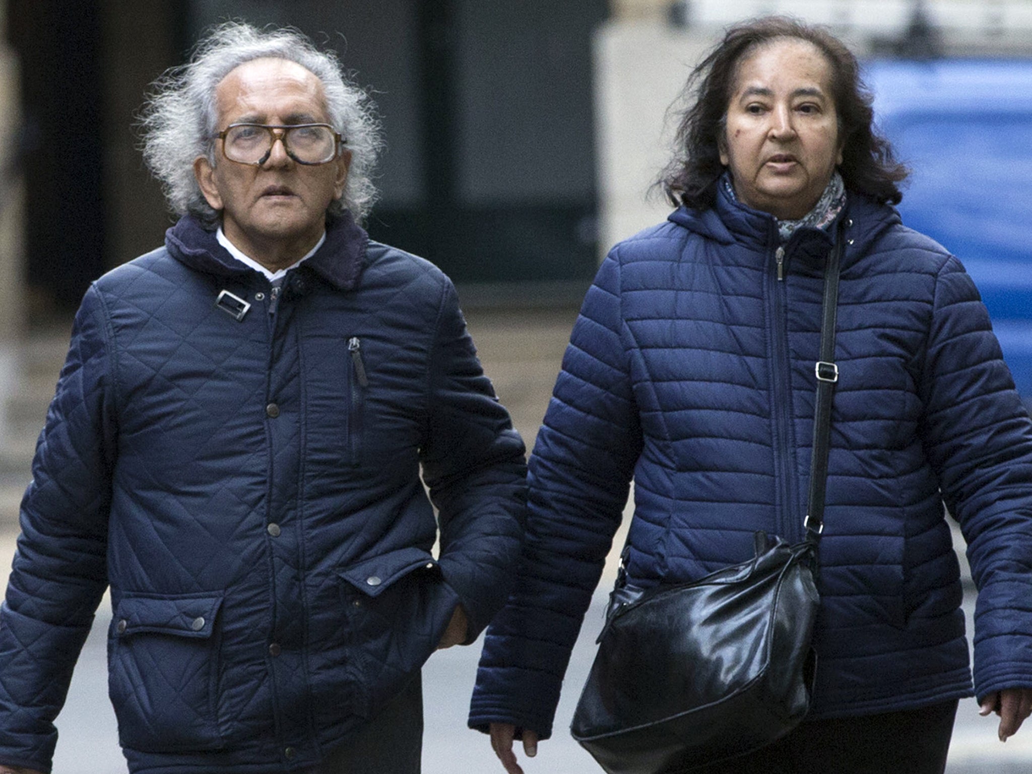 Aravindan Balakrishnan, 74, known as "Comrade Bala", a former Maoist Cult leader, arrives at Southwark Crown Court in London where he is charged with 25 historical offences, including rape, false imprisonment, assault and child cruelty over allegations he kept 3 women as "slaves" at a flat in Brixton from the 1980s