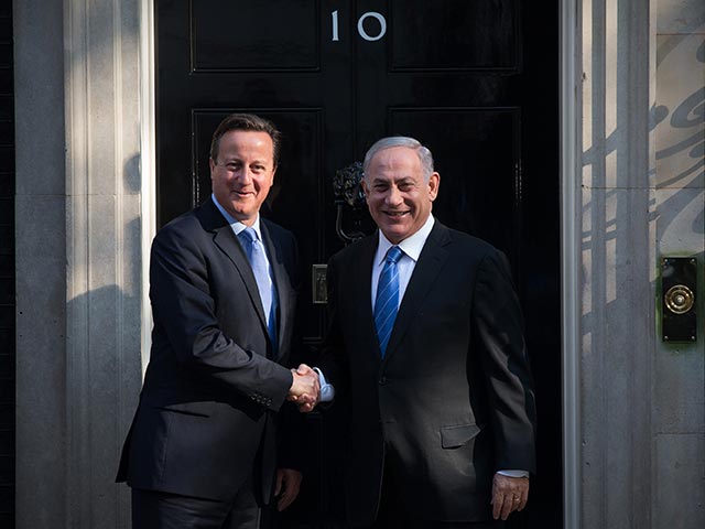 Cameron with... Benjamin Netanyahu