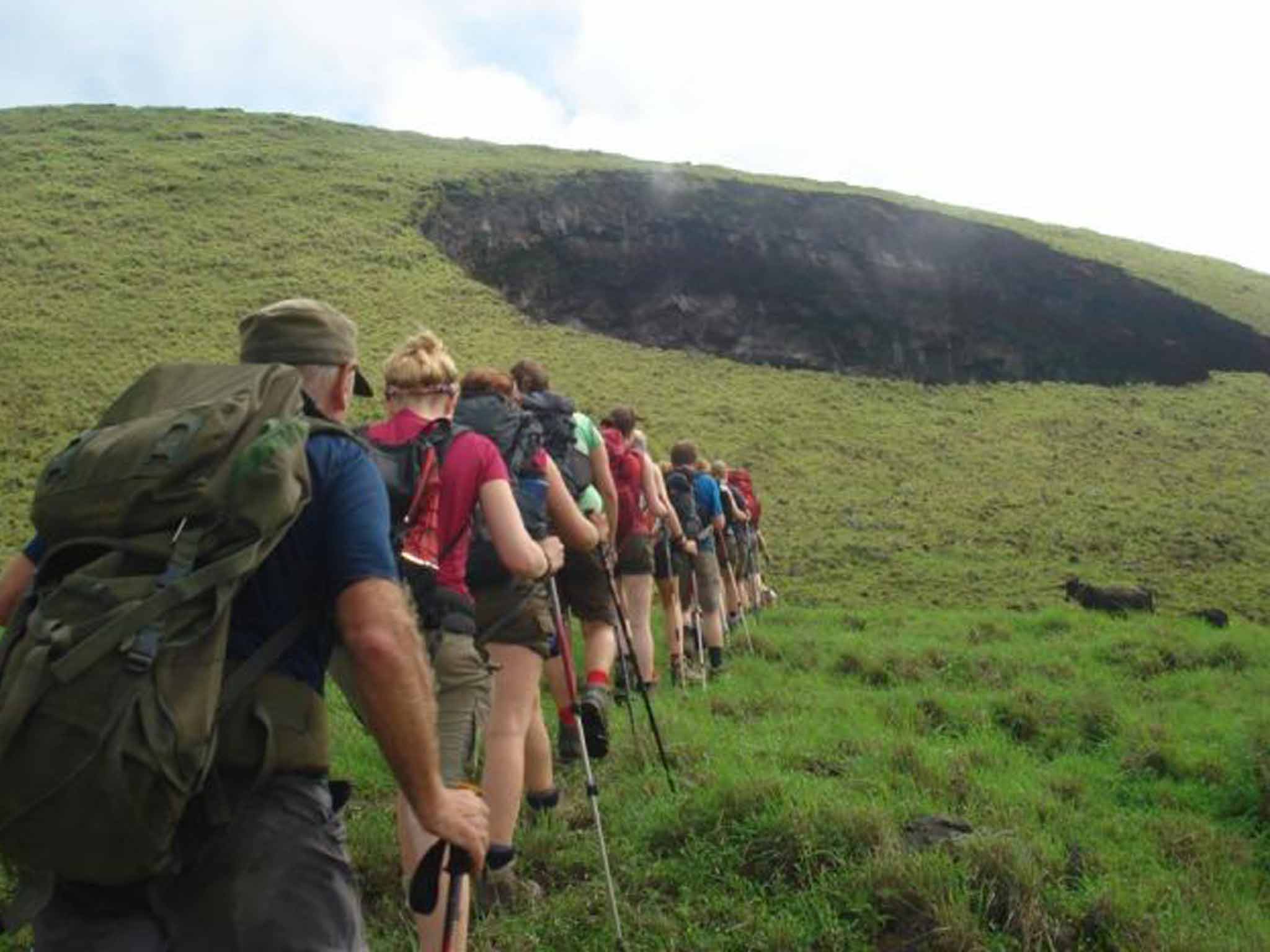 &#13;
Hiking up Cerro Negro &#13;