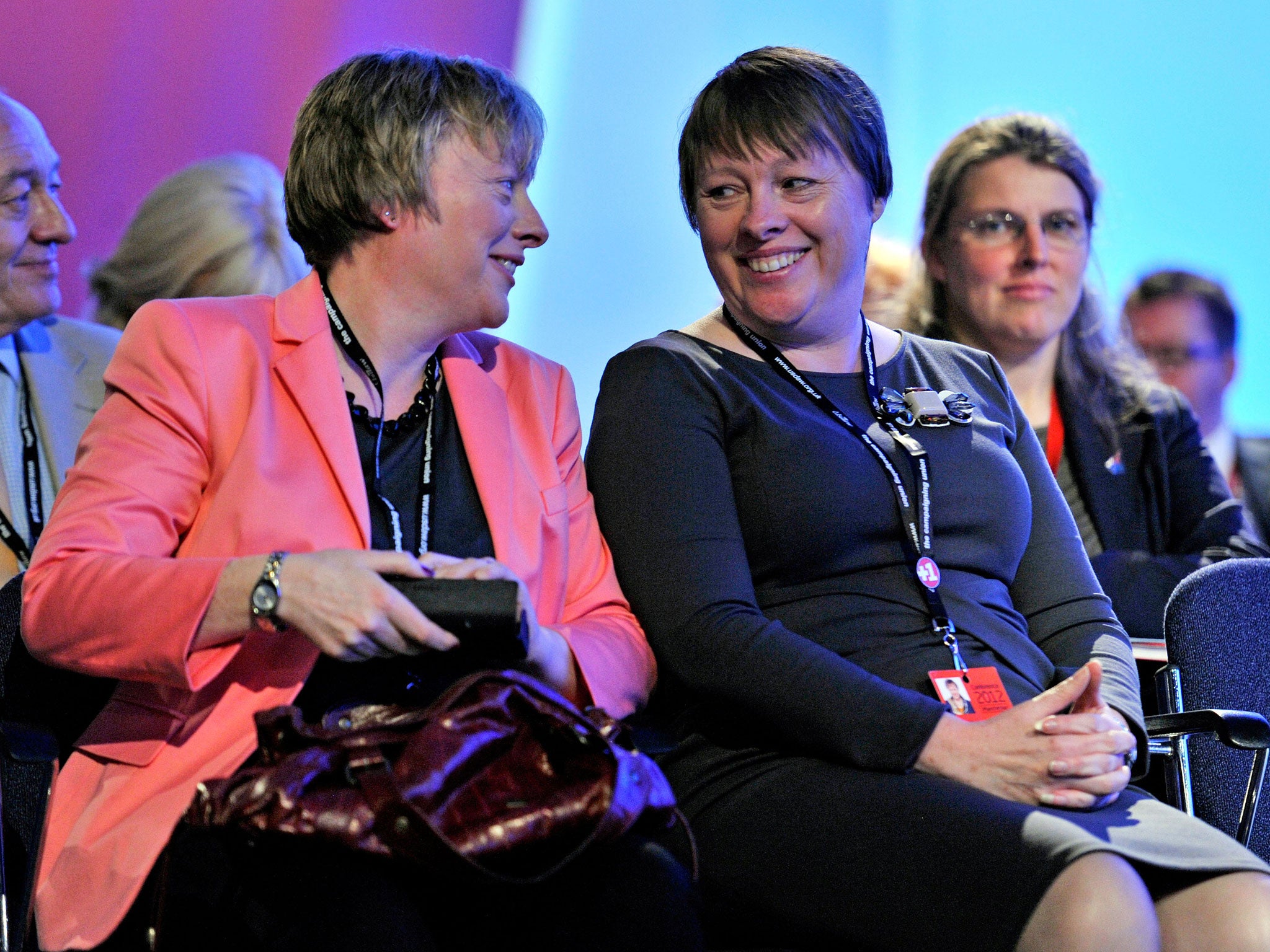 Angela Eagle with her twin sister and fellow MP Maria. ‘I can’t ever envisage falling out with her,’ Angela says