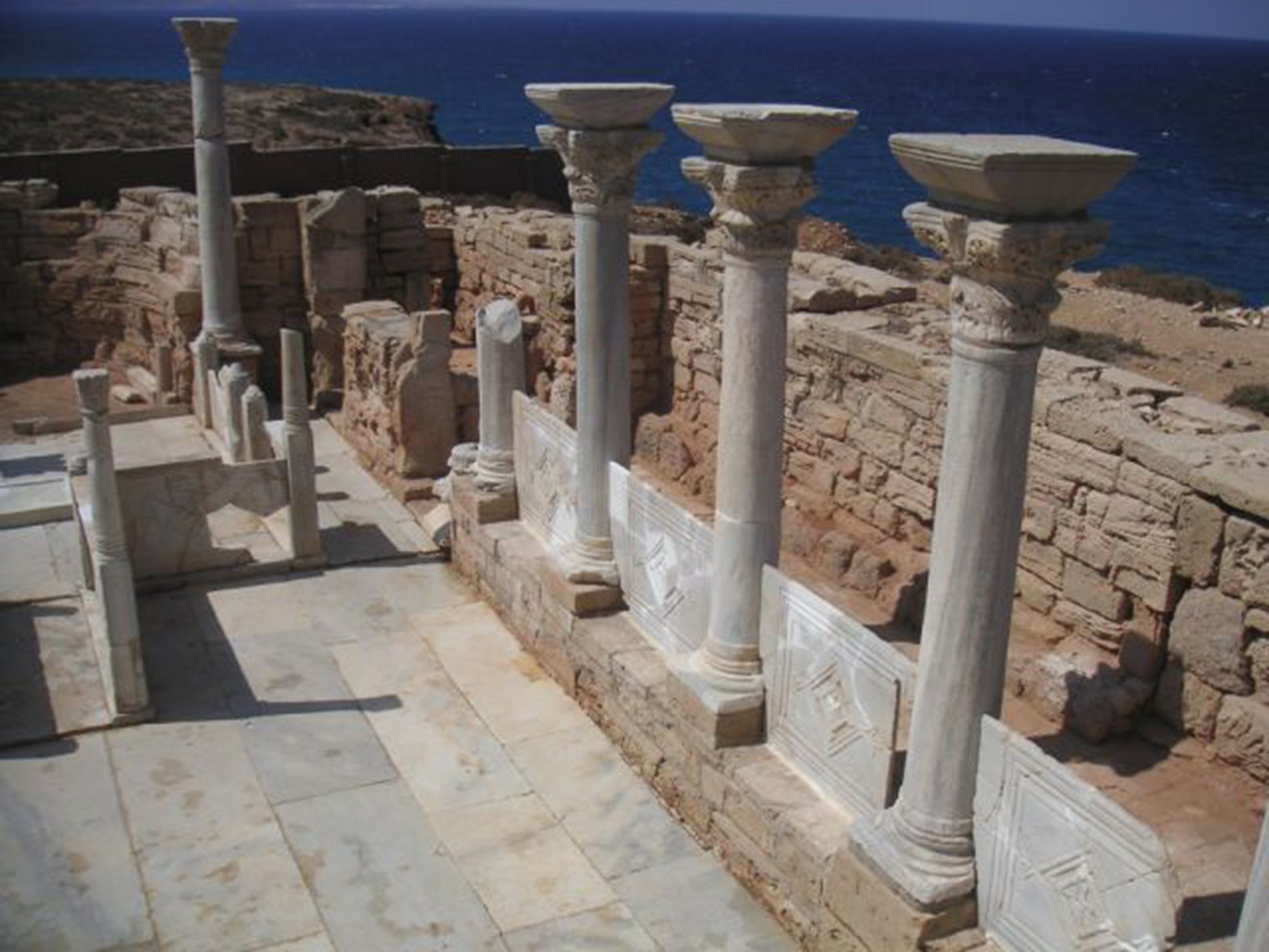 A Byzantine church ruin in Athrun in Libya similar to one that will feature at the Ashmolean exhibition