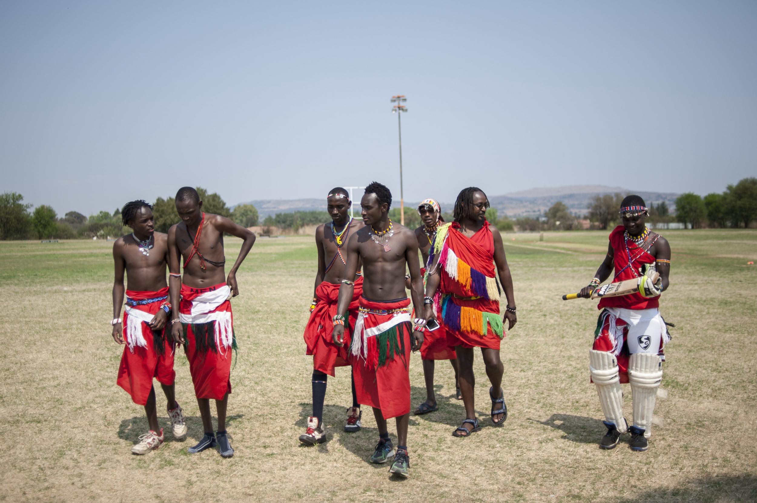 The Maasai Cricket Warriors travel to different communities with cricket and an important message