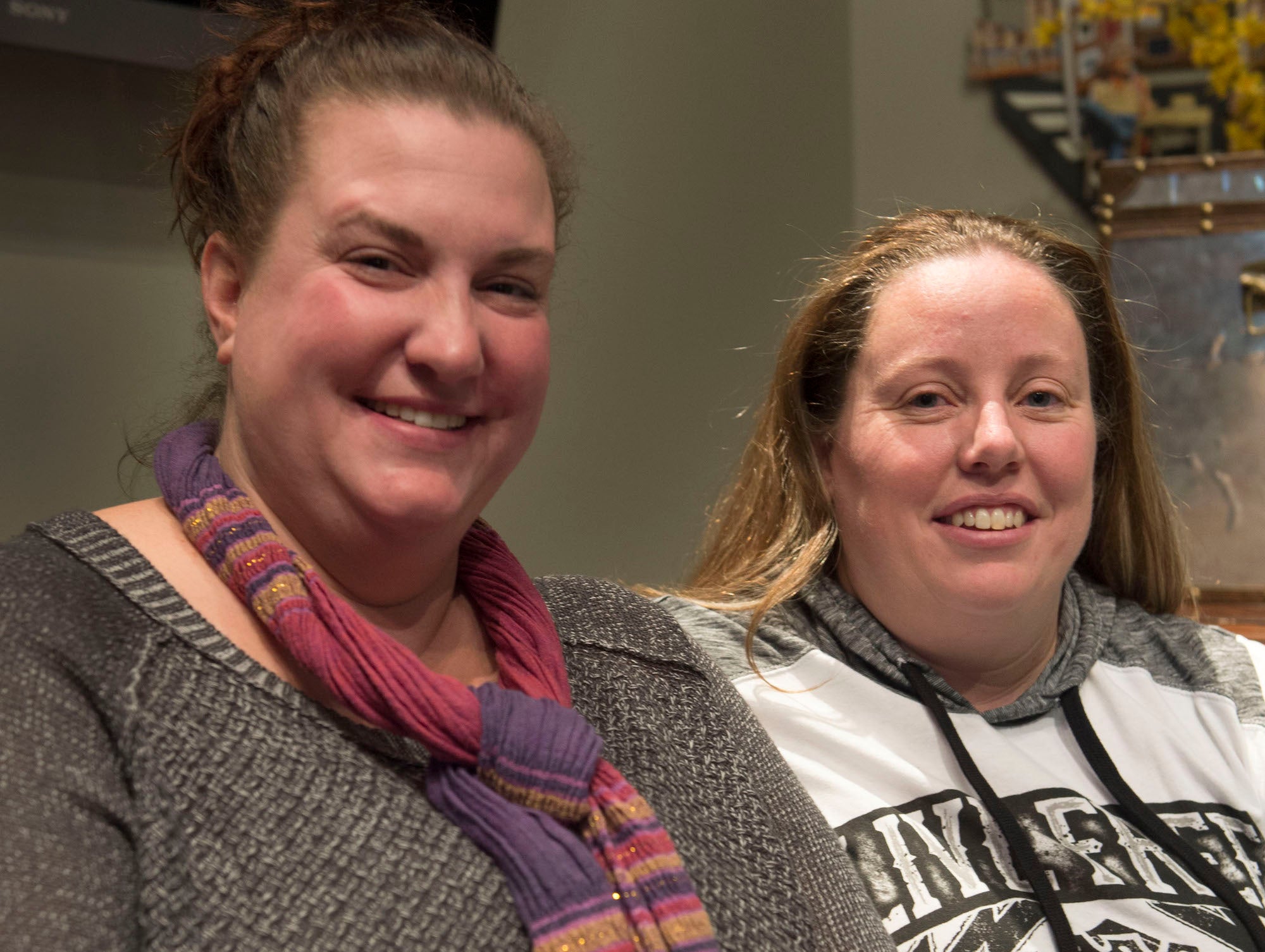 April Hoagland and Beckie Peirce pose together in Salt Lake City.