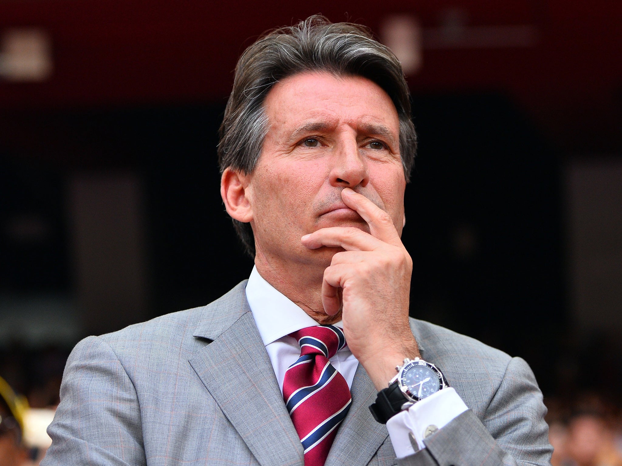 IAAF president Sebastian Coe