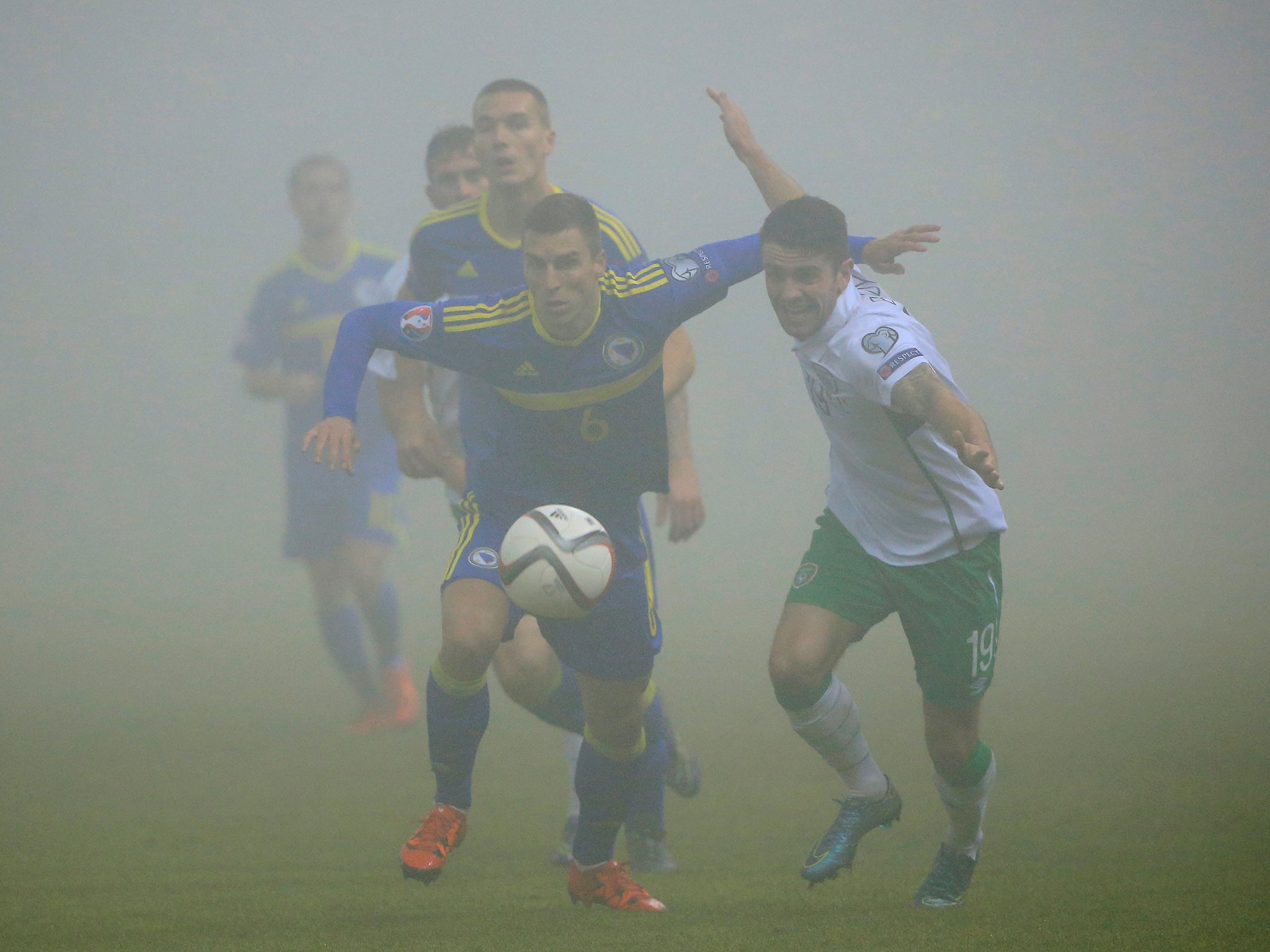 Visibility was low in Zenica