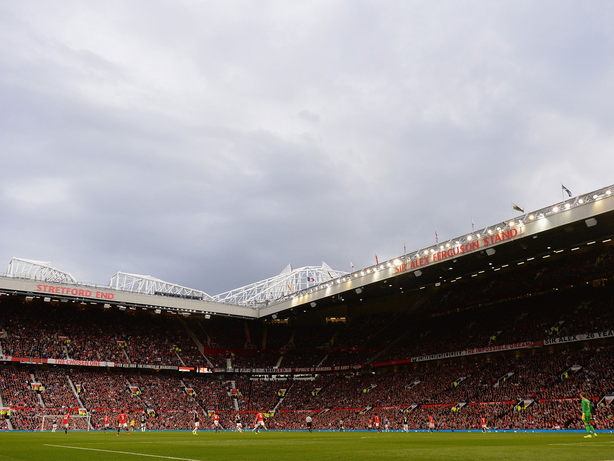 A general view of Manchester United's Old Trafford stadium