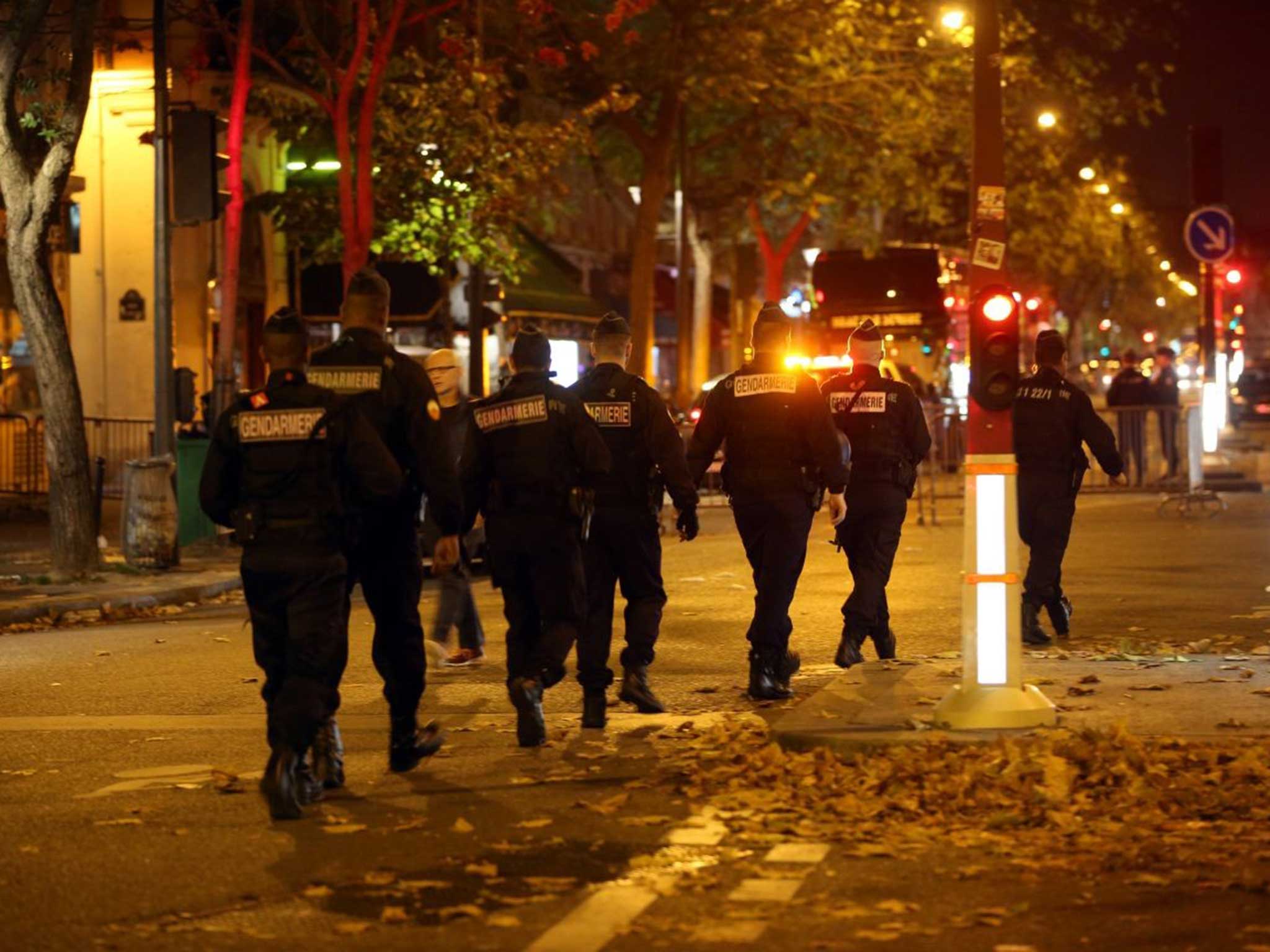 French police outside the Bataclan Concert Hall