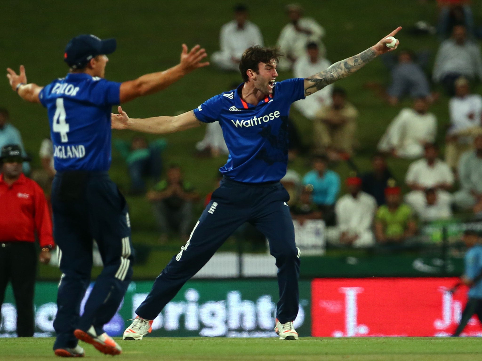 Left-armer Reece Topley (right) impressed in the UAE last week