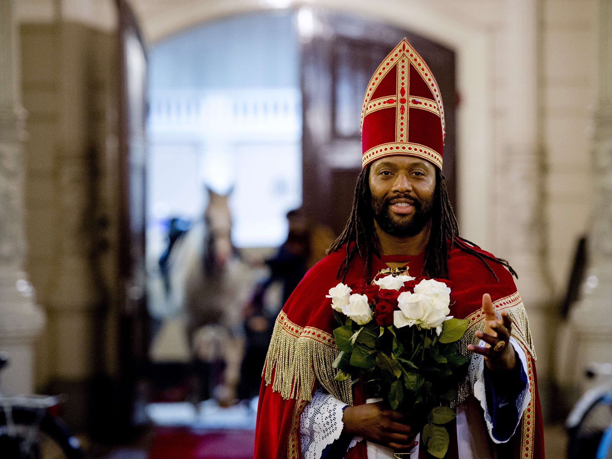 Dutch actor Patrick Mathurin who wants to be the new Sinterklaas of the Netherlands