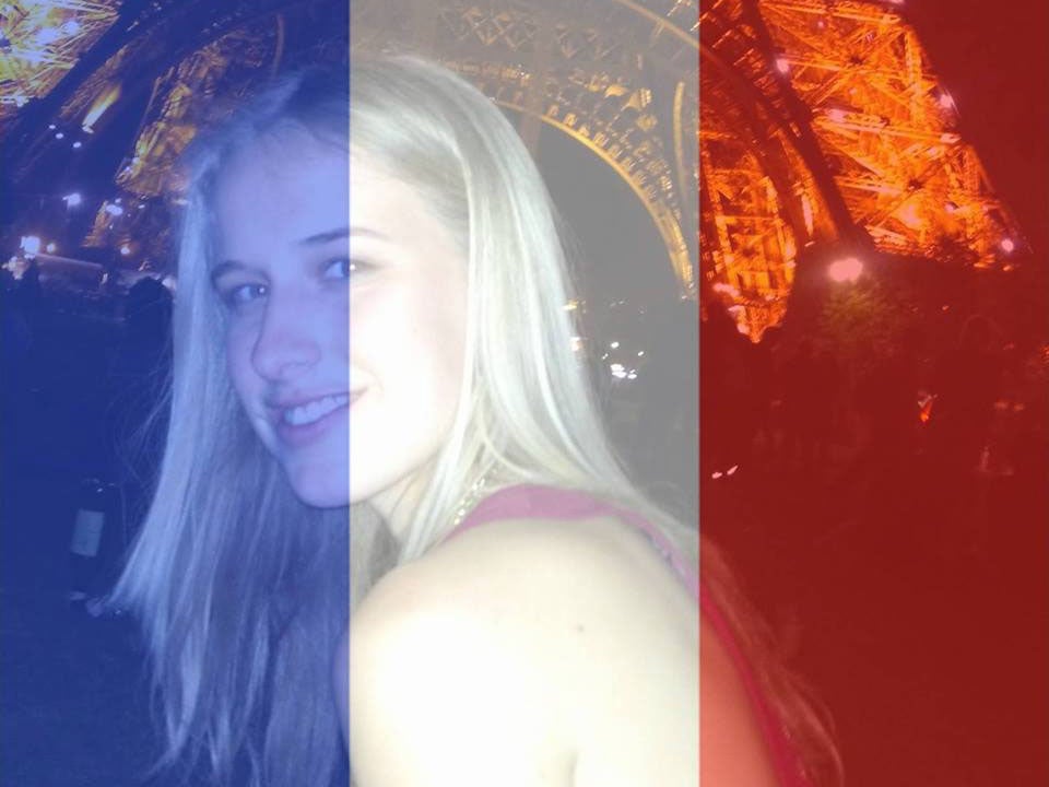 Isobel Bowdery, 22, who pretended to be dead to escape the attacks at the Bataclan theatre Facebook