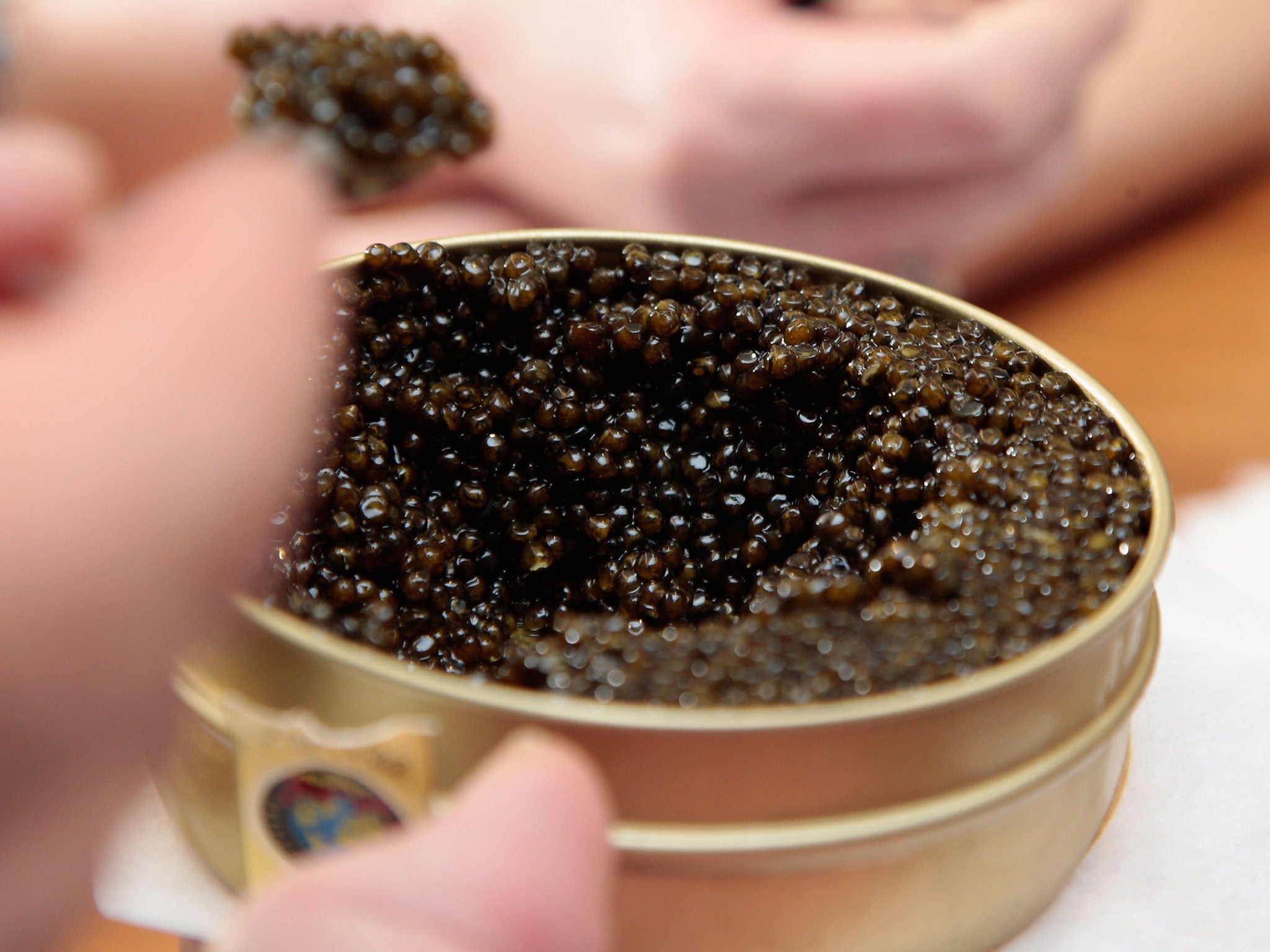 Exports of caviar from Iran fell to just 1 ton in 2014 due to dwindling fish stocks and trade sanctions imposed in response to Tehran’s nuclear programme