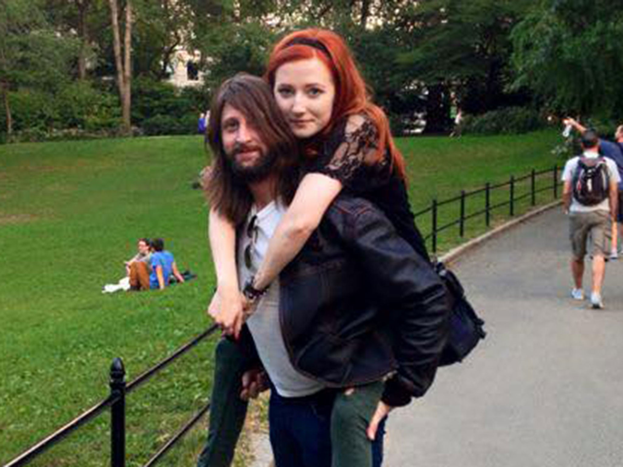 Paris Victim Nick Alexander with his girlfriend Polina Buckley