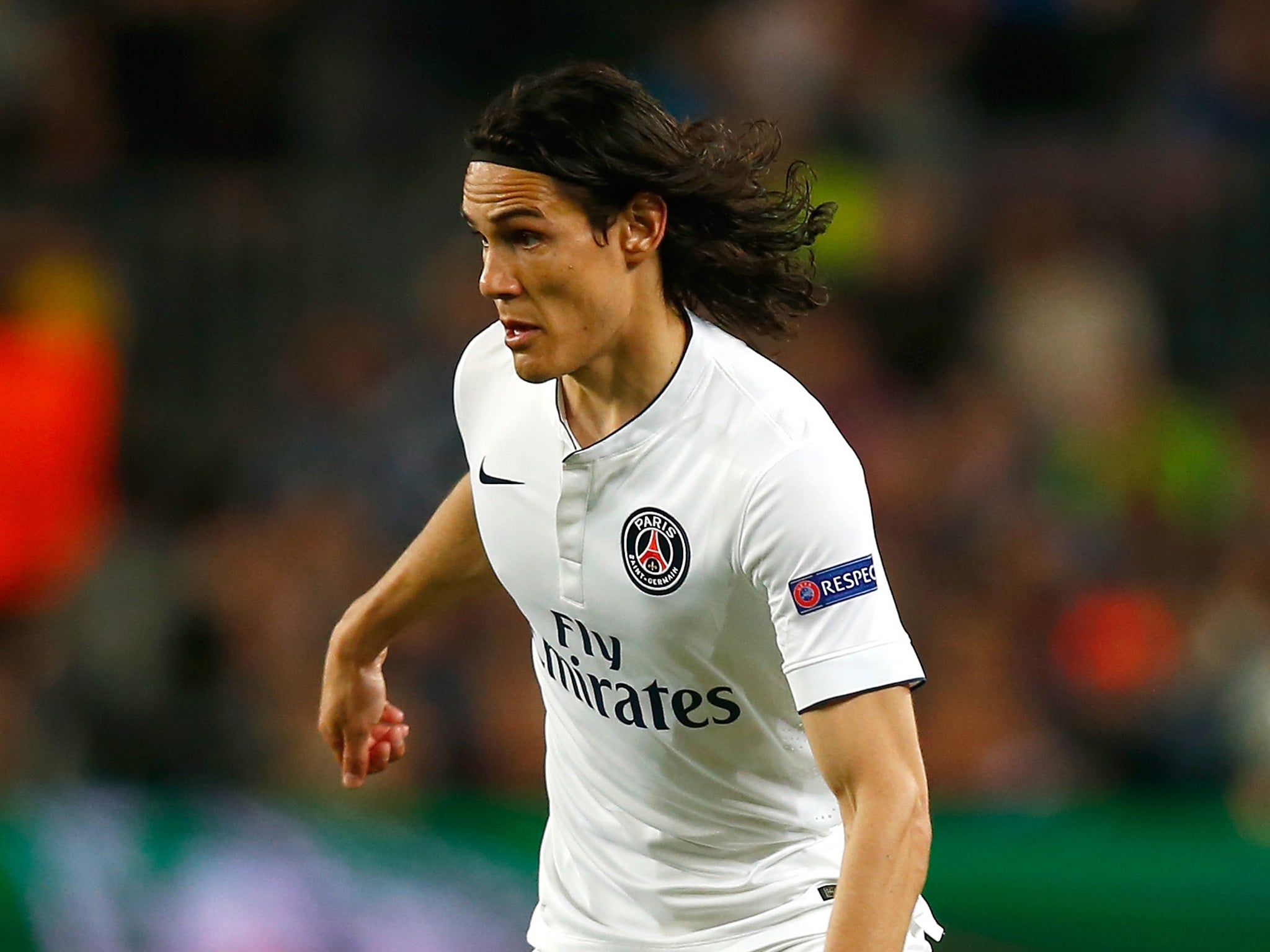 PSG striker Edinson Cavani