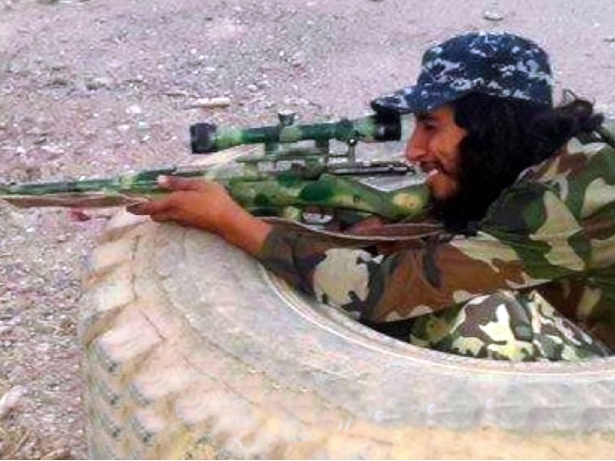 An Isis video image of Abdelhamid Abaaoud, the man suspected of being behind Friday´s attacks in Paris