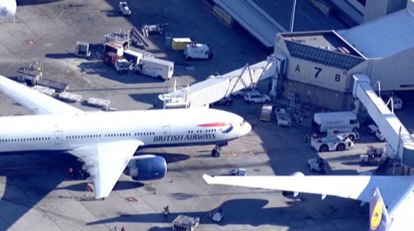 Police met the plane at Boston