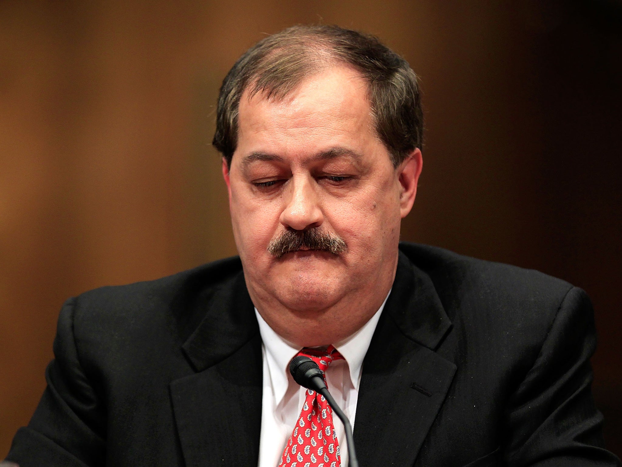 Don Blankenship, chief executive of Massey Energy, testifies before the Senate Appropriations Committee in 2010