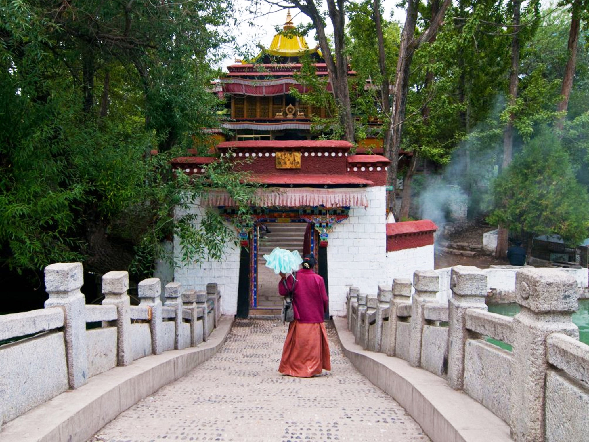 Path to enlightenment: the Lukhang Palace, the walls of whose top floor were covered with murals unlike any others in the world