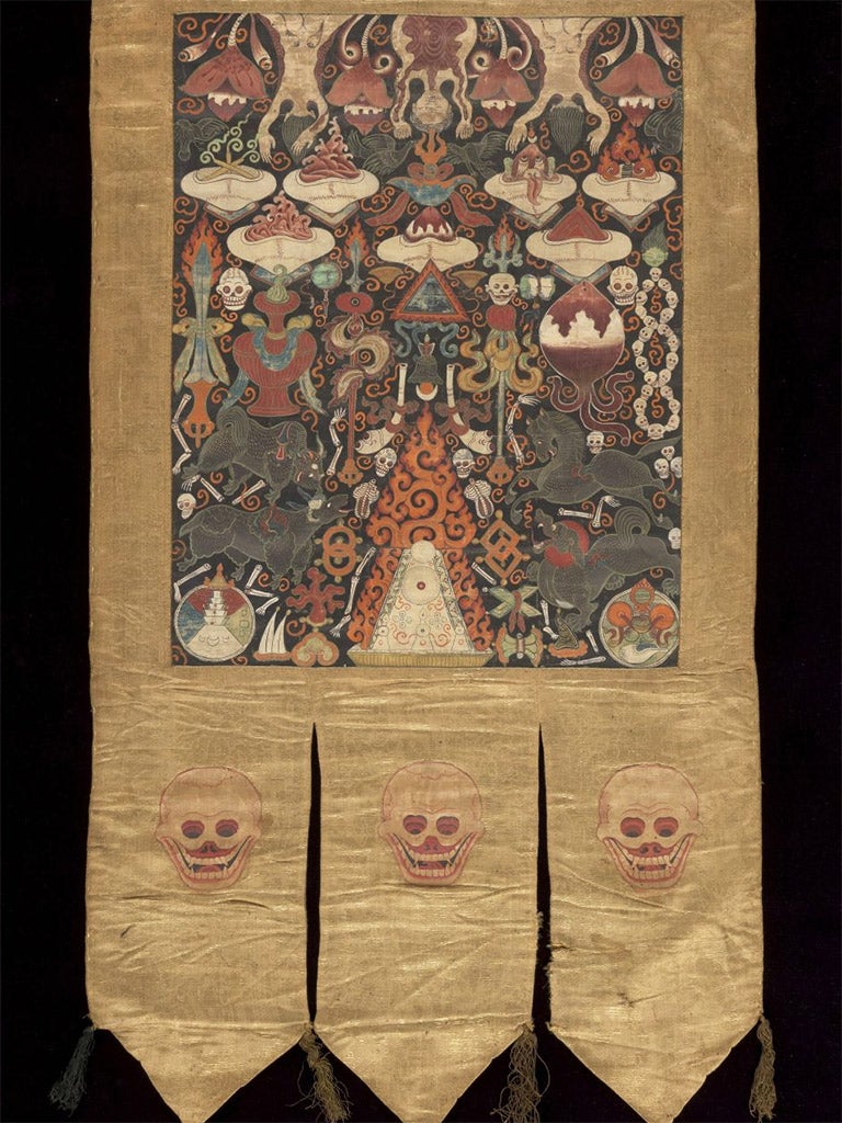 A Tantric banner of the attributes of Brahma