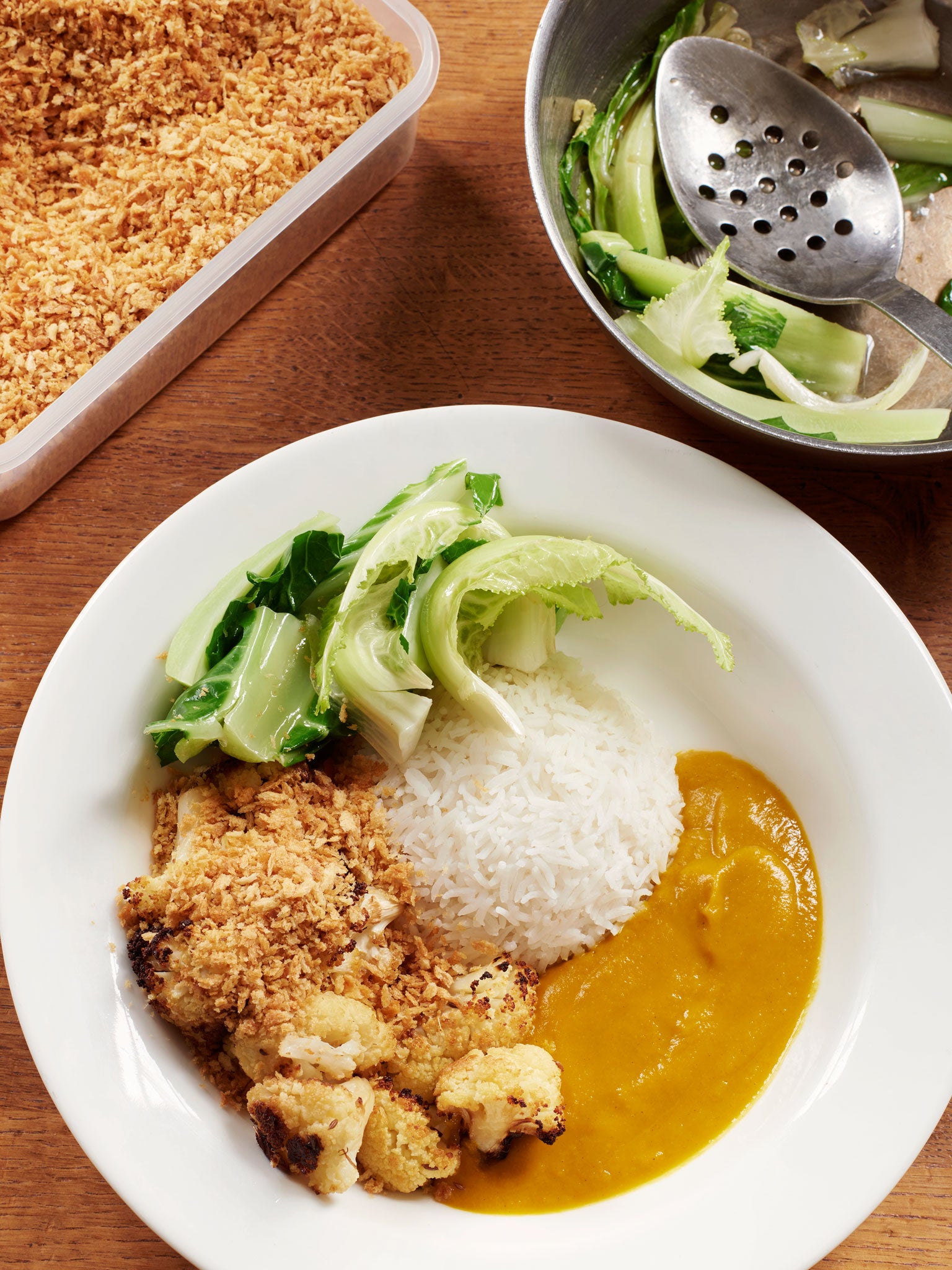 Worthy focal point: Katsu cauliflower curry