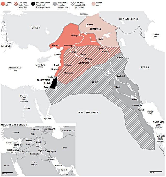 Lines in the sand: The Sykes-Picot Plan, 1916