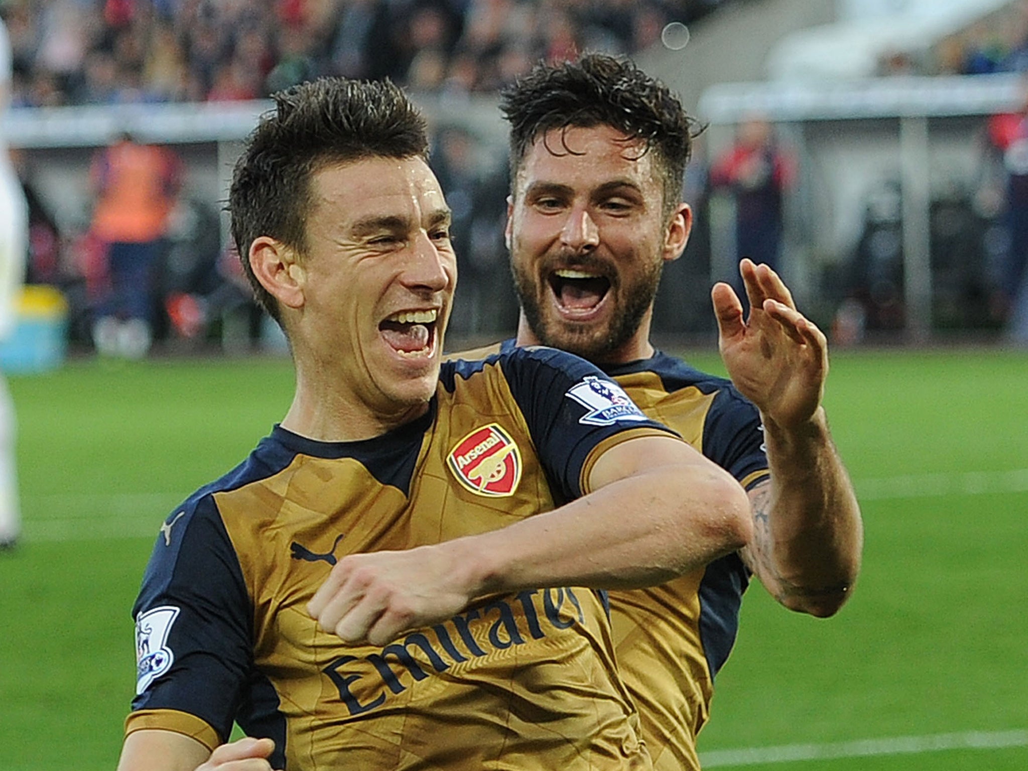 Arsenal pair Laurent Koscielny and Olivier Giroud