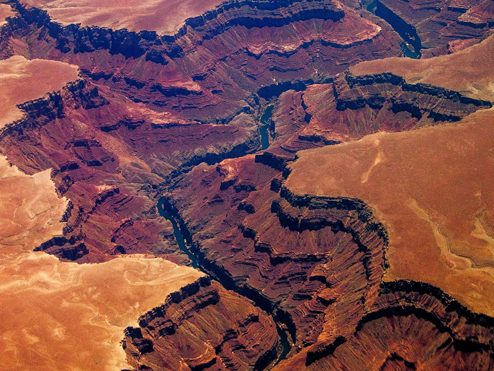 The Grand Canyon seen from above