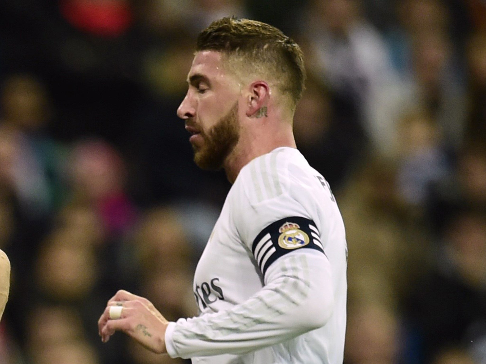 Unable to marshal his defence effectively early on, which put Madrid firmly on the back foot.