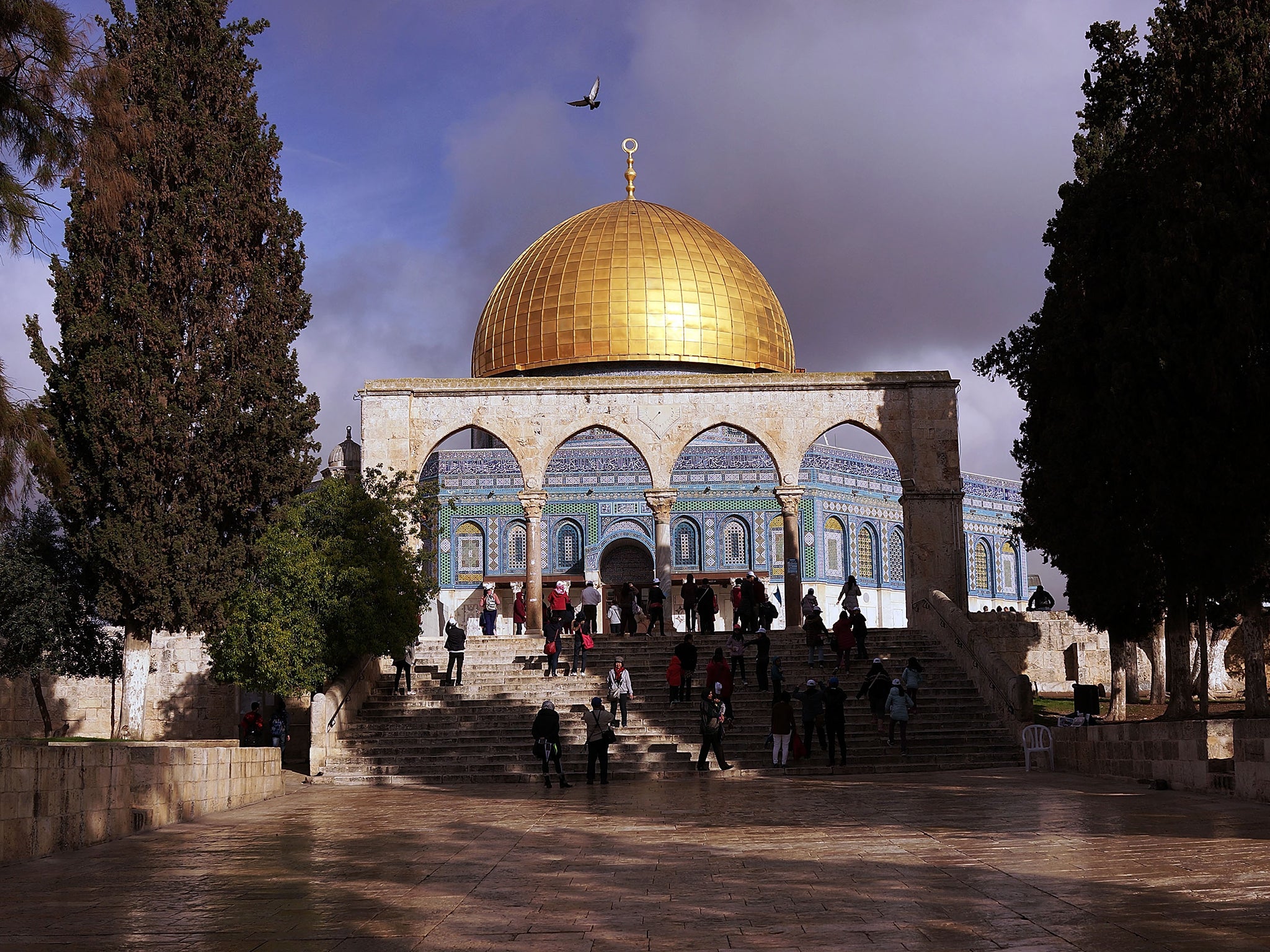 The hilltop compound has been at the heart of unrest between Israel and Palestine (Getty)