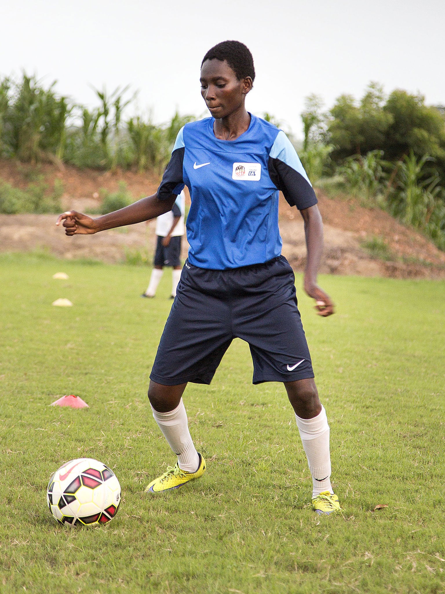 The Right to Dream Football Academy in Ghana offers scholarships to talented female pupils such as 14-year-old Louisa