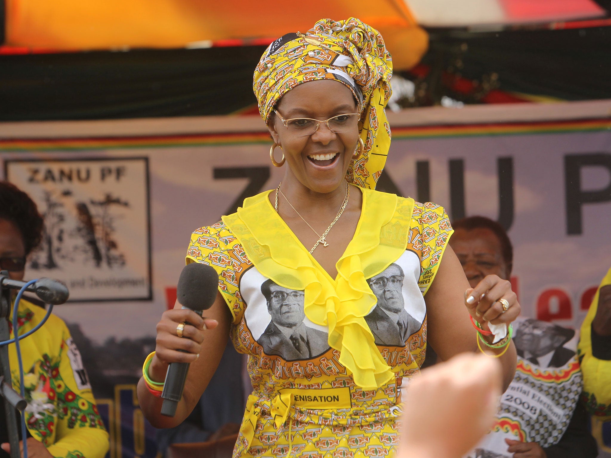 Grace Mugabe says her husband will not retire and that she will push his customised chair herself