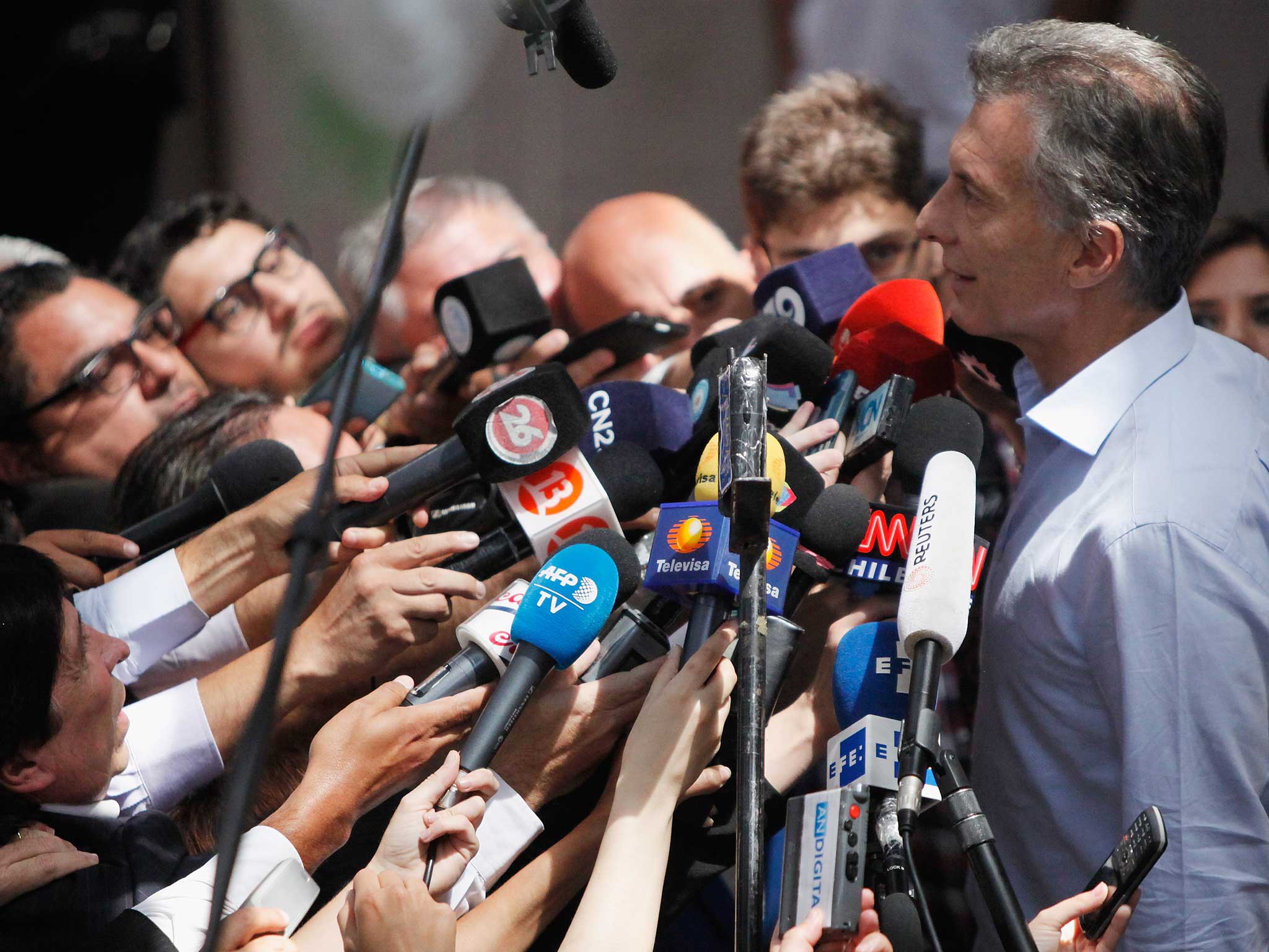 Buenos Aires Mayor Mauricio Macri had been looking increasingly confident during the last month of his campaign