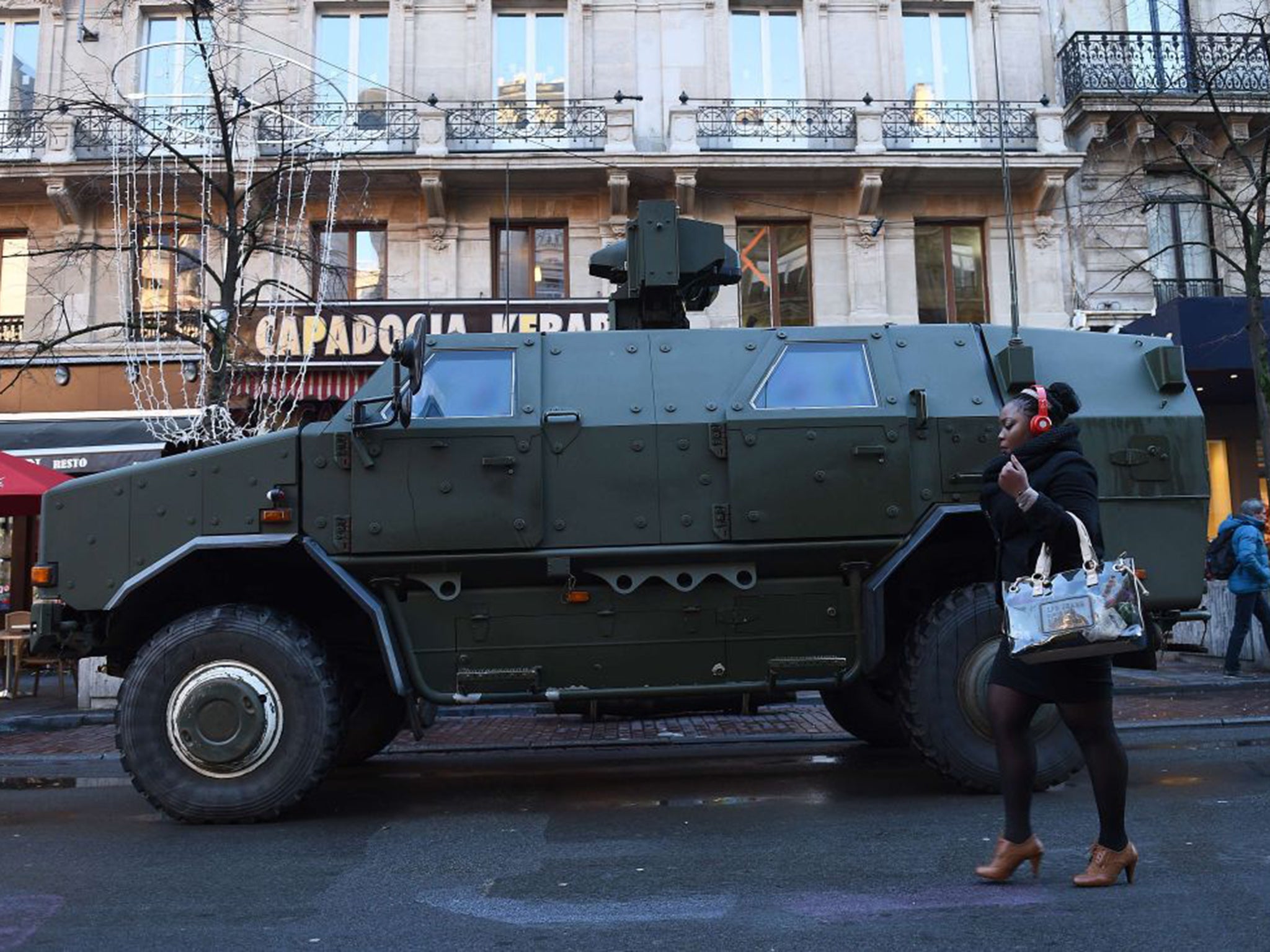 The army patrols in Brussels on Monday, which is to remain on lockdown until at least the end of the week