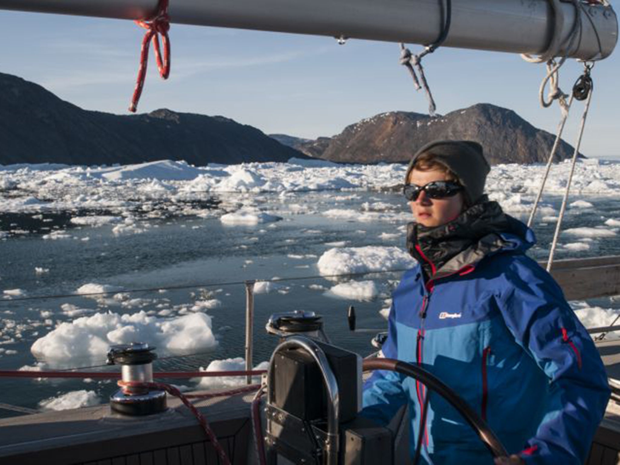 Tybalt Peake was allowed to miss school to witness the effects of global warming on board ‘Snow Dragon II’