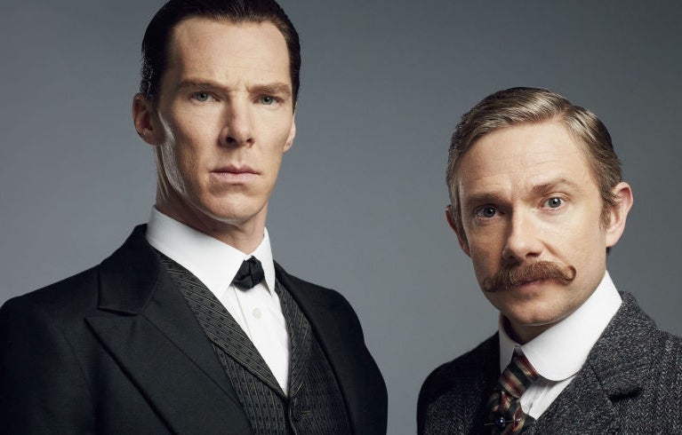 Benedict Cumberbatch and Martin Freeman in Sherlock Christmas special