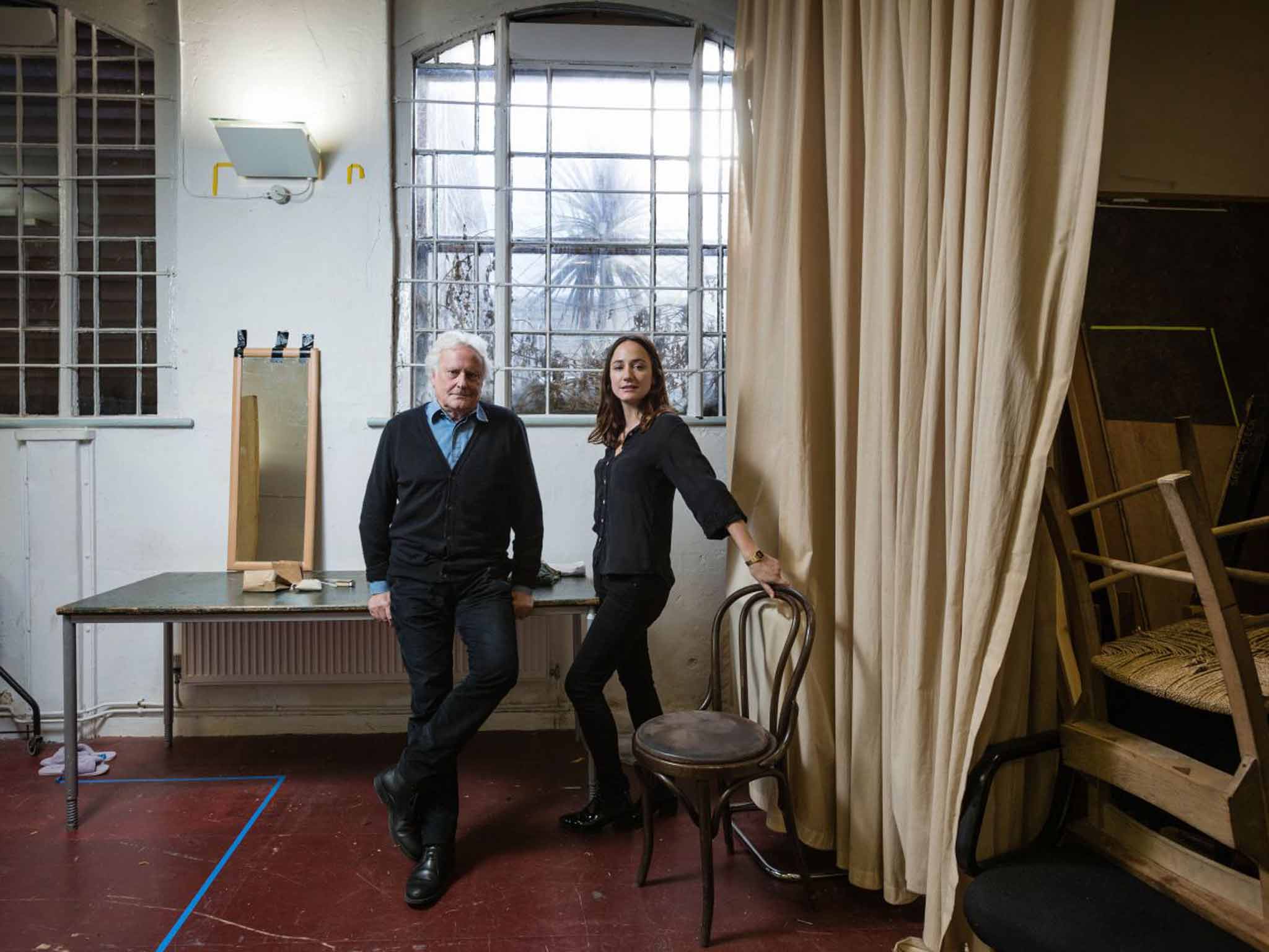 Intense: Sir Richard Eyre and Lydia Leonard in the rehearsal room for 'Little Eyolf'