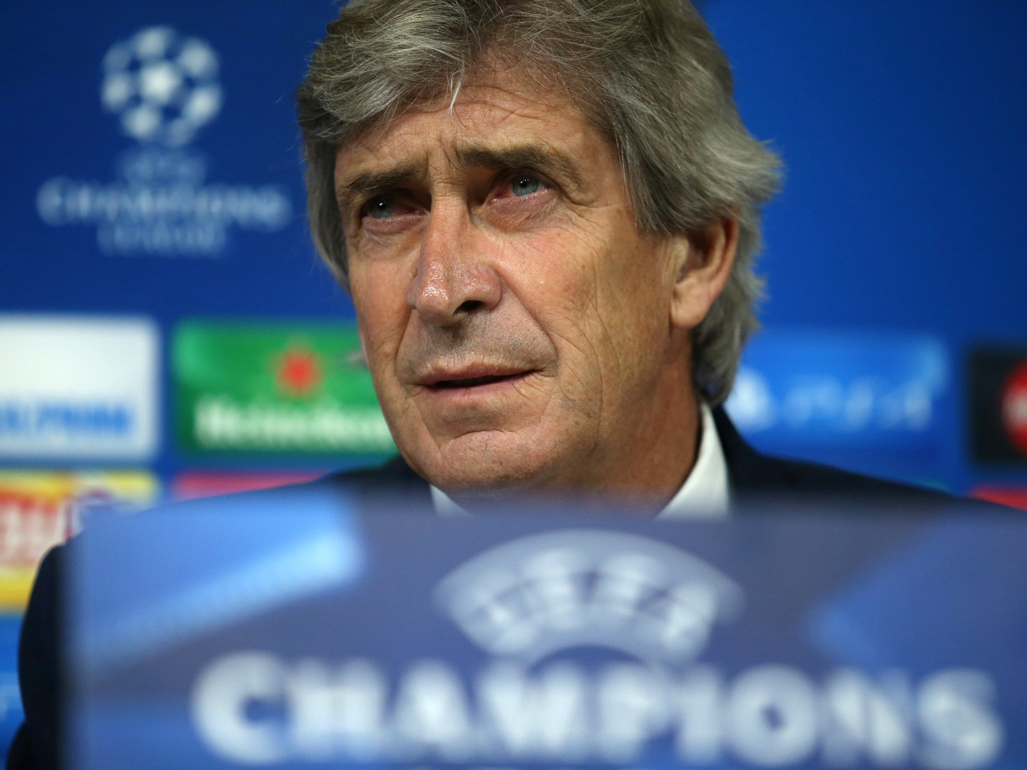 Manchester City manager Manuel Pellegrini