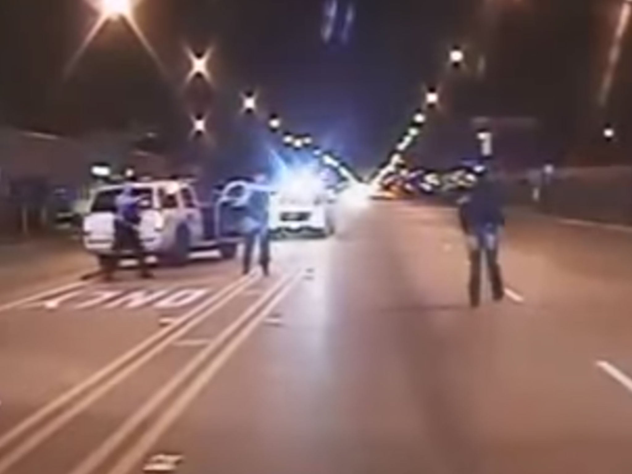 Laquan McDonald is seen moments before being shot