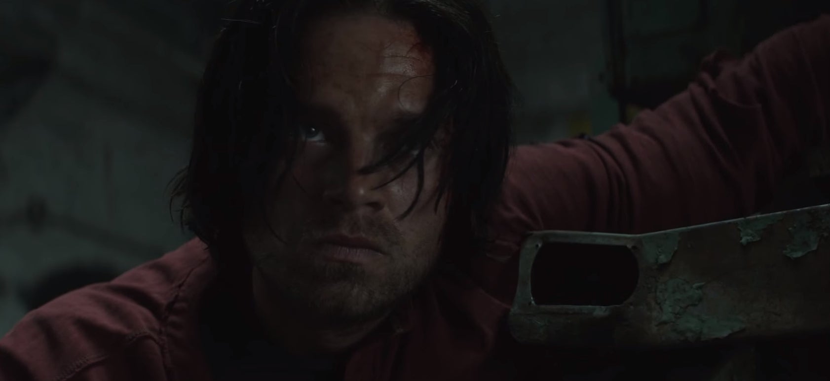 Ah, the very first scene of the trailer. If you've seen Ant-Man (and decided to wait around until the end of the credits) you will recognise the location. In that post-credit scene, Falcon and Cap discuss not telling Tony Stark about finding Bucky, and here the trio are being hunted by soldiers. 

Speculators believe Tony has likely found out that the Winter Soldier killed his father when he was a brainwashed Hydra-killer, and is thus hunting him down. Cap, on the other hand, recognises that Bucky has remembered he's actually a good guy (as hinted at the end of Winter Soldier) and has therefore tracked him down to get him on-side.