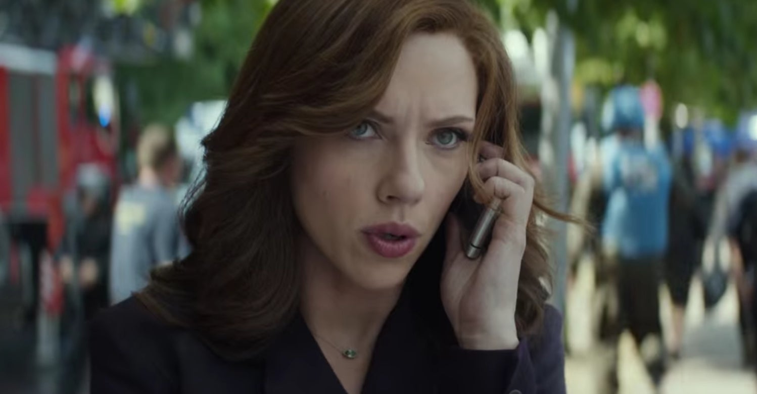 So Cap goes on the run, and he's turned to Black Widow for help. However, Scar-Jo's leading lady is warning him not to help Bucky (after all, she knew about he catastrophic acts as the Winter Soldier), which Cap replies to with "Are you saying you'll arrest me?"