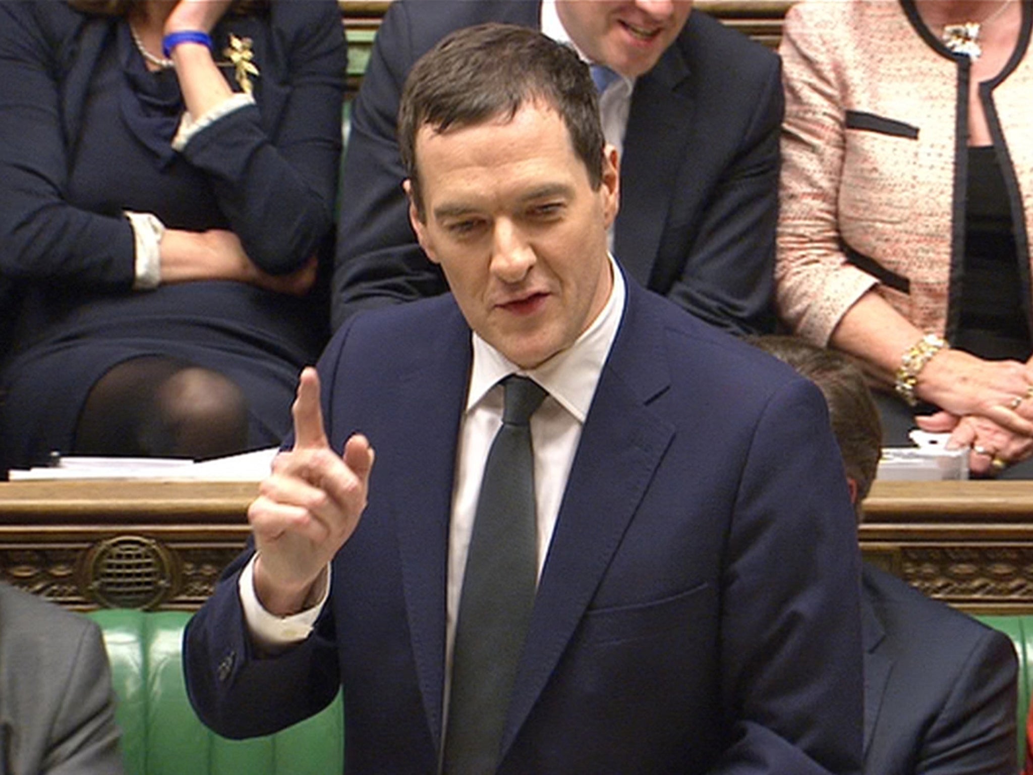 A still imaGeorge Osborne as he delivers the Autumn Statement to Parliament in London