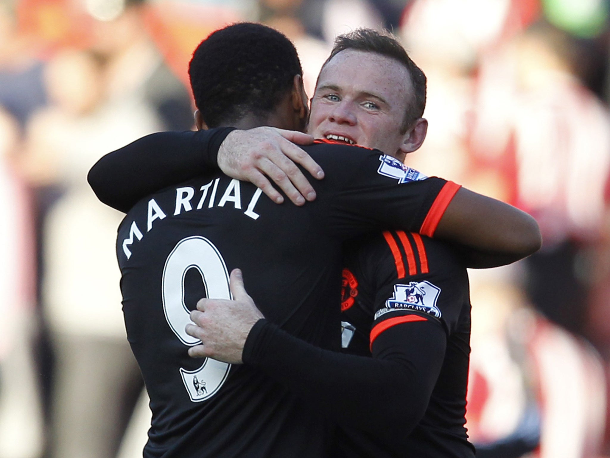 Wayne Rooney and Anthony Martial