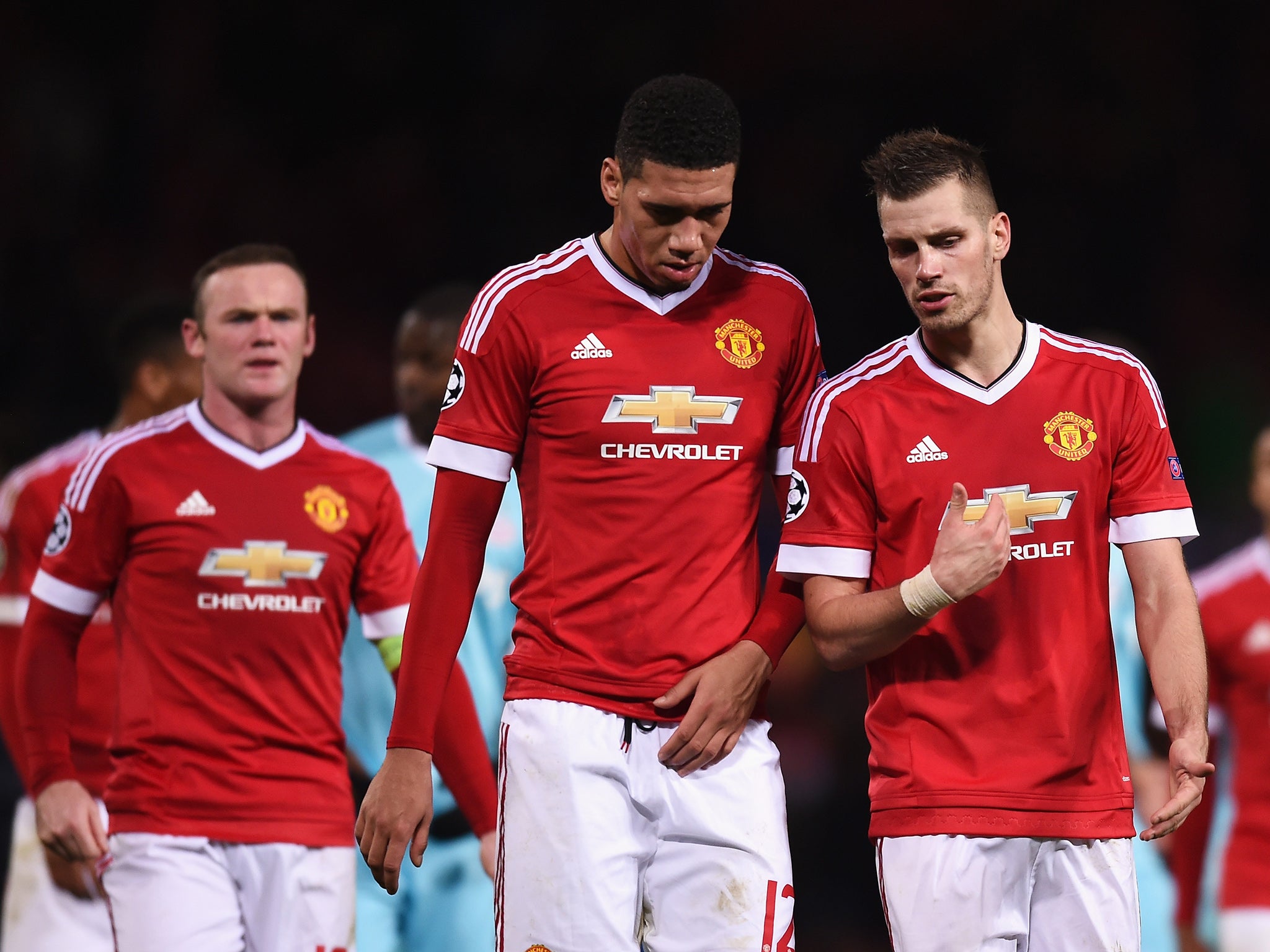 Manchester United's players trudged off disappointed following the stalemate