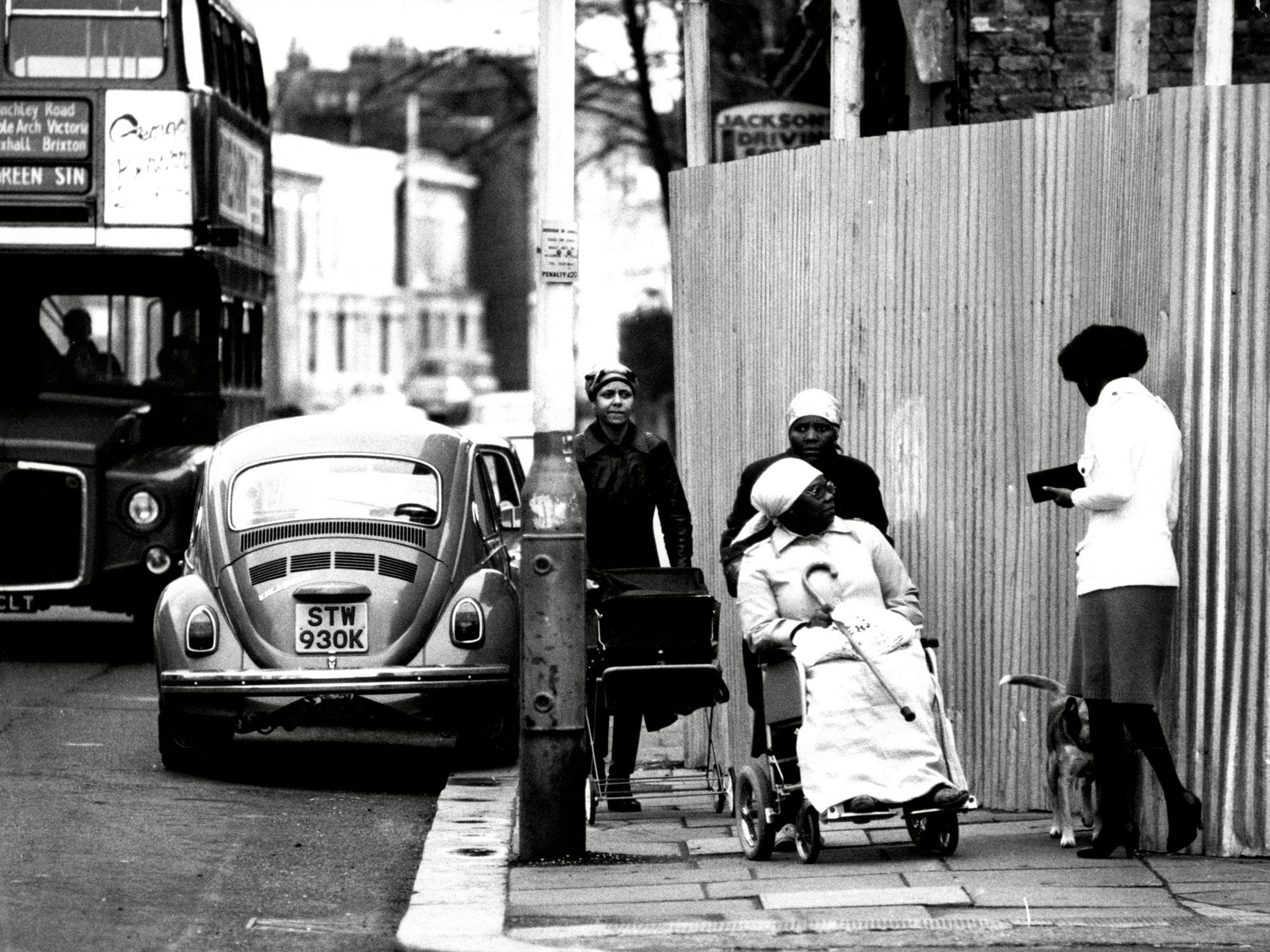 Railton Road, Brixton, in 1981, the year of the riots. The so-called Frontline was on a section of the road