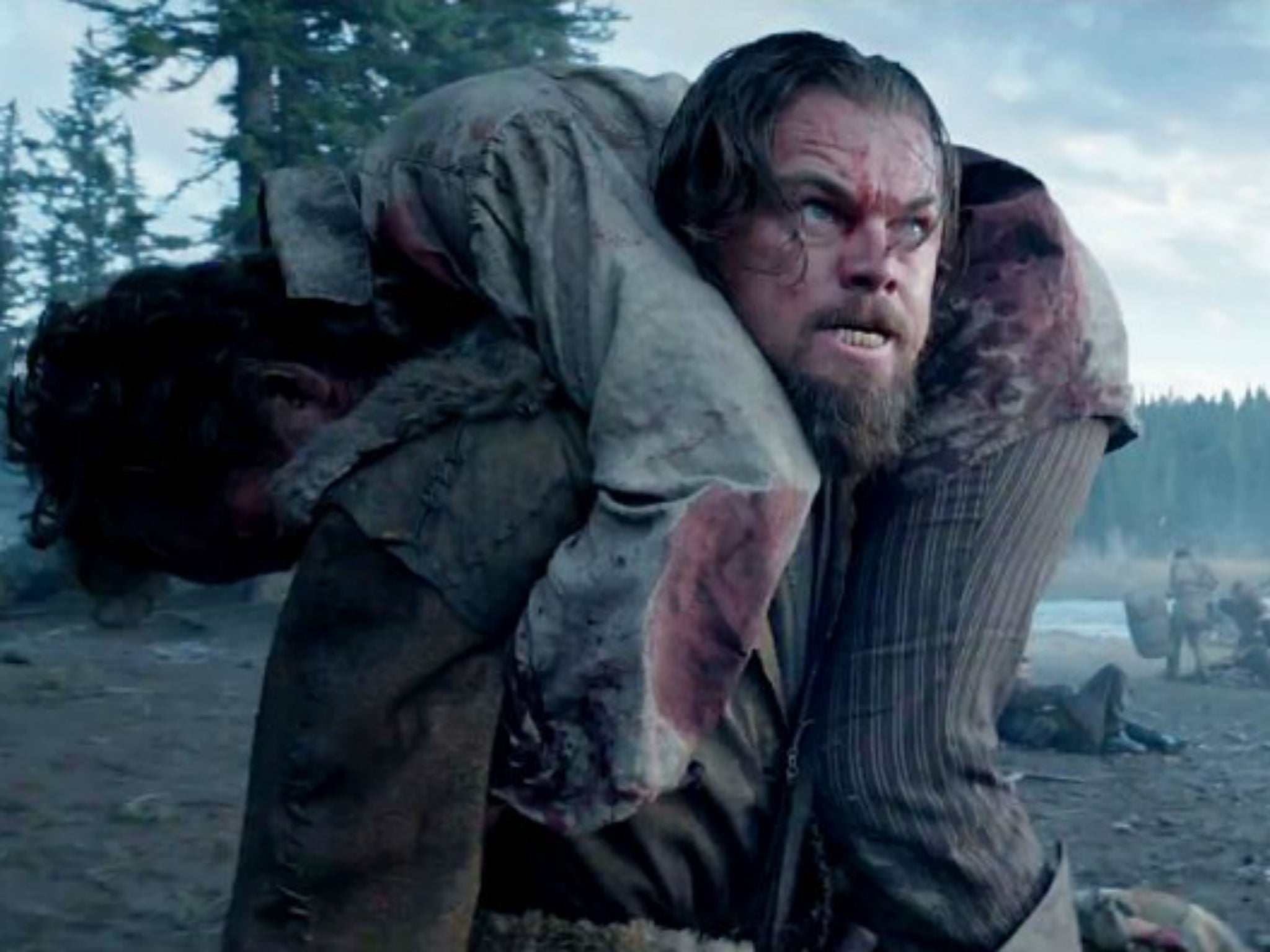 DiCaprio undergoes all sorts of other traumas but rape by a bear is not one of them