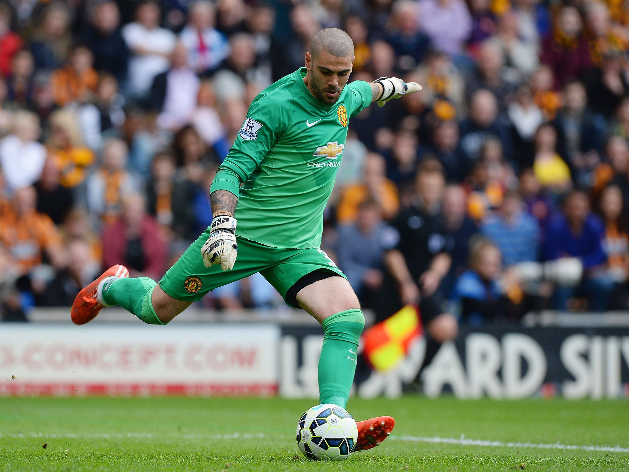 Manchester United goalkeeper Victor Valdes