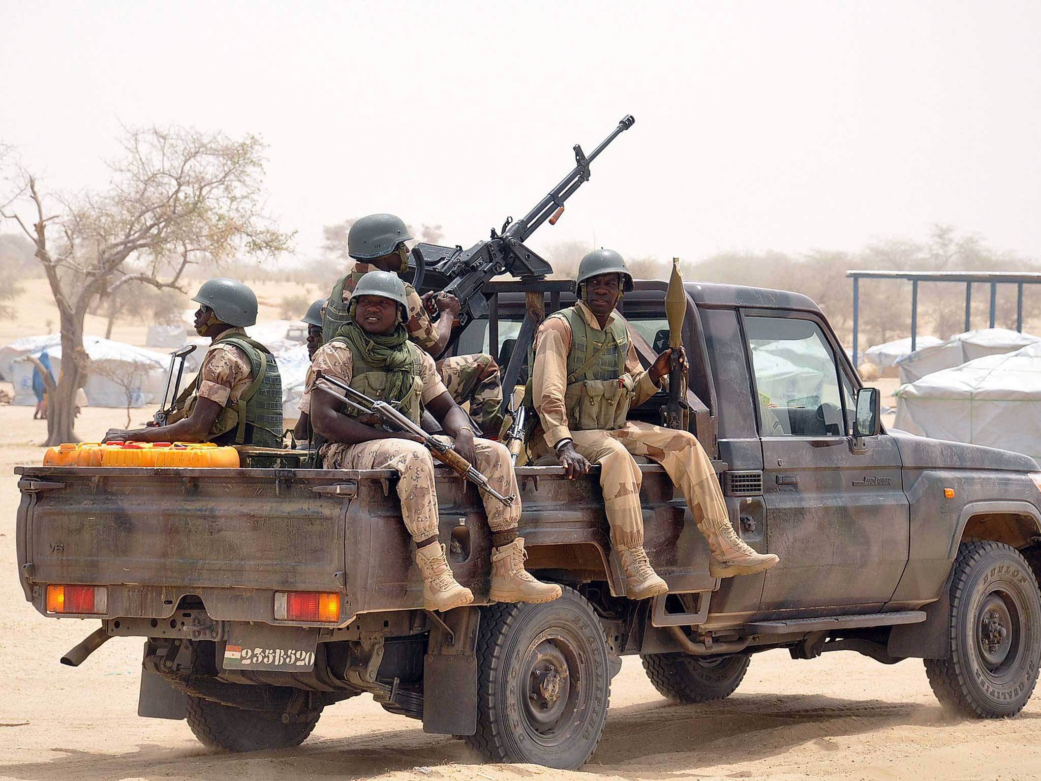 Nigerian soldiers respond to the latest outbreak of violence