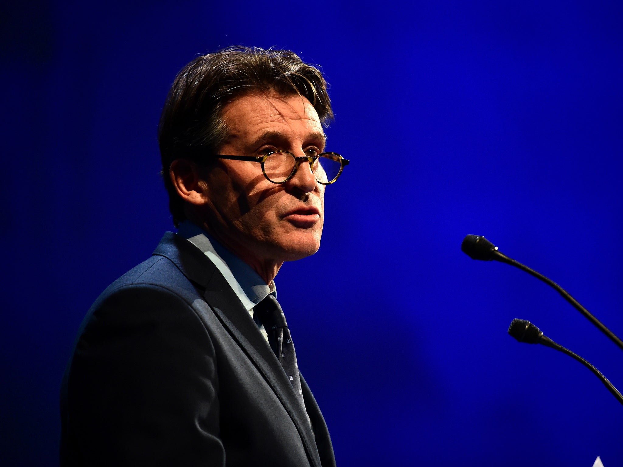 IAAF president Sebastian Coe