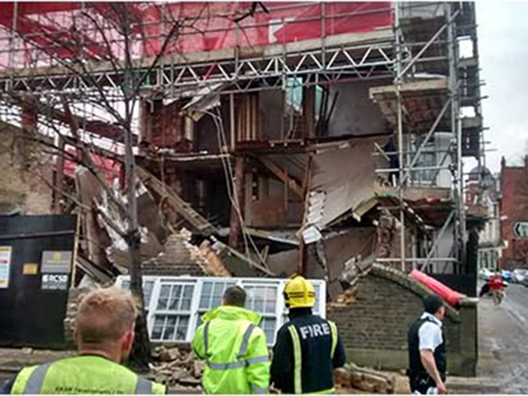 The Georgian house in Barnes was undergoing an excavation of its basement