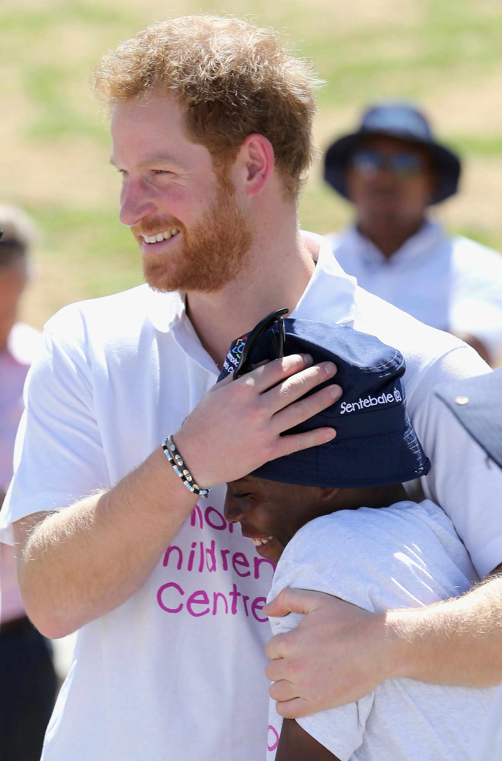 Prince Harry said experience grief of his own meant he could empathise with the children